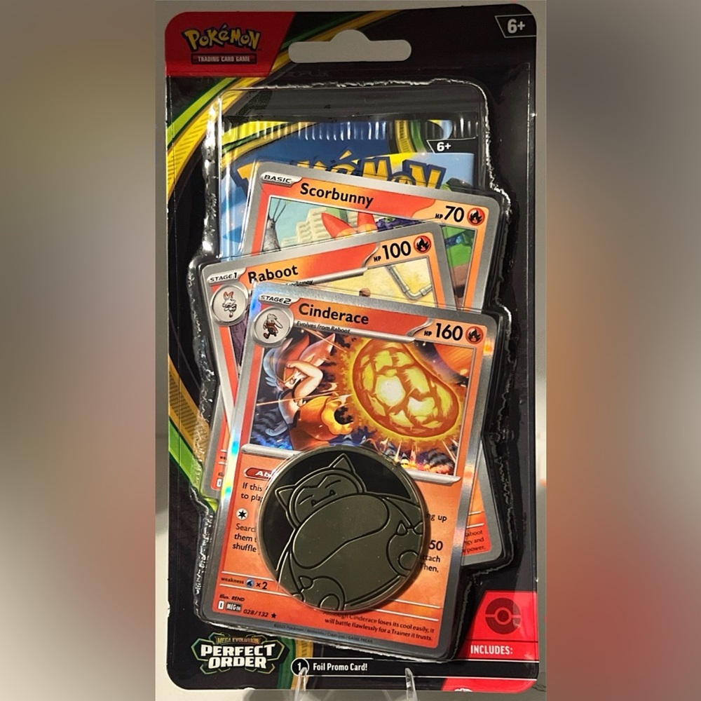 Pokémon TCG: Mega Evolution Perfect Order -Single Blister + 3 Promo Cards & Coin
